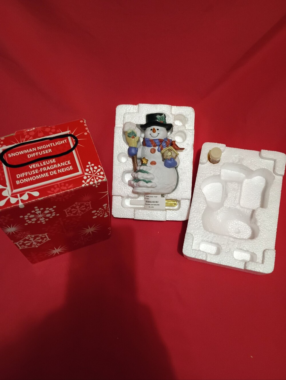 Vintage Avon Snowman Nightlight Diffuser